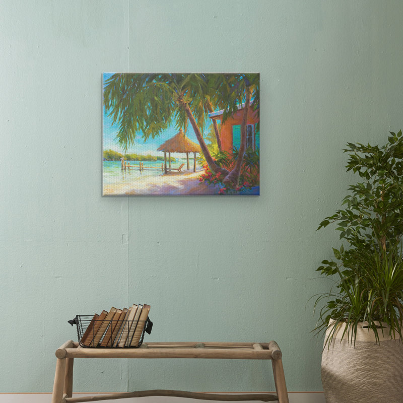 «Bayou Breeze A Day In Island Paradise Bright» par Kathleen Denis, reproduction d'art sur toile 22 po x 28 po