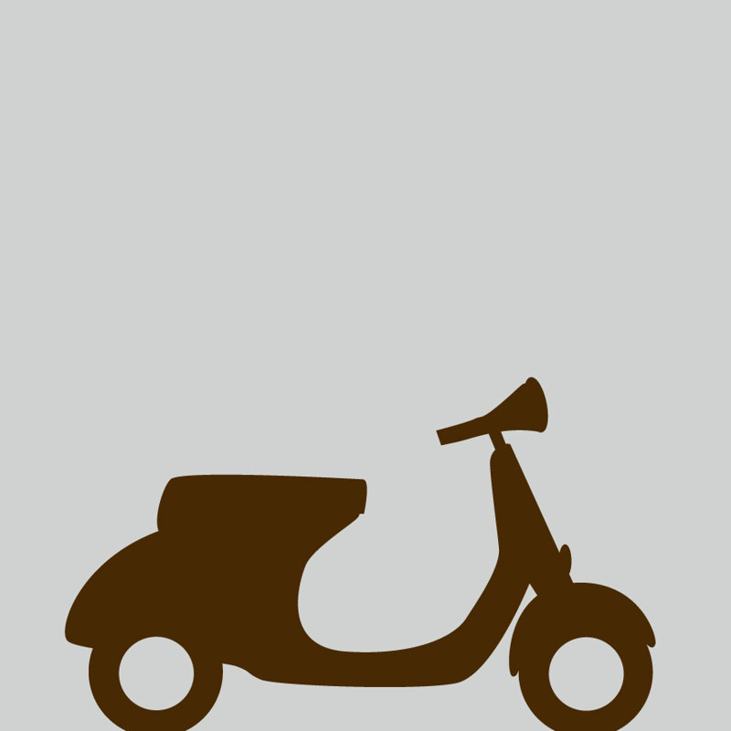 Monico Wall Decal, Chocolate Brown