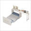 Lit simple escamotable avec rangement réglable