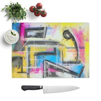 Tempered Glass Art Painting Vol.51 Chopping Board