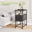 Modern Side Table With Drawer, Open Shelf, USB & Type-C Charging Ports, EU Socket, 30 × 60 × 62 cm-87014469