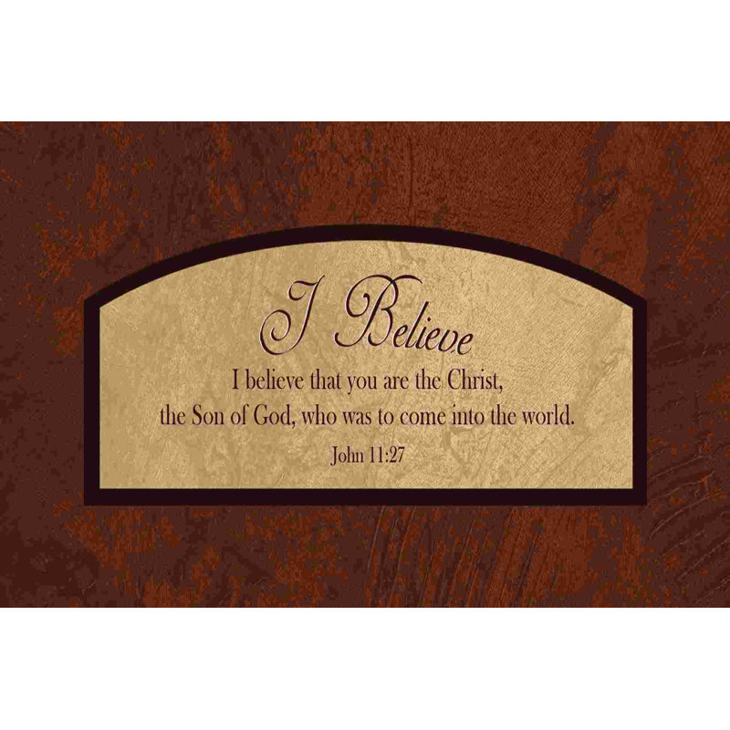 I Believe - impression sur toile tendue, H 8 po x l 12 po