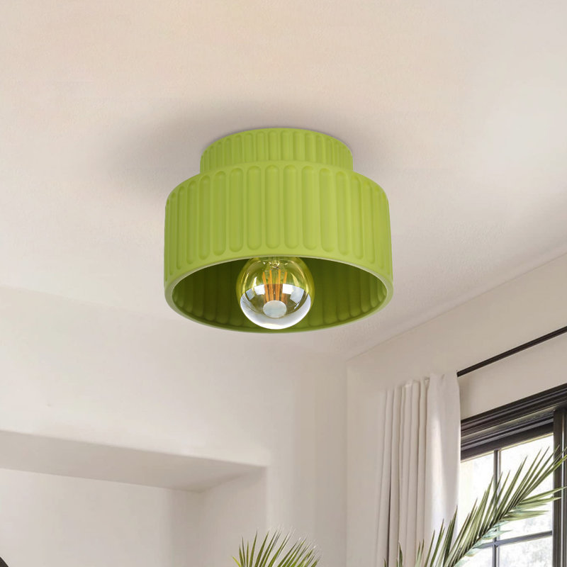 Plafonnier encastré en résine vert moderne pour cuisine de couloir de chambre à coucher