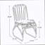 Ensemble de salle à manger d'extérieur en osier 7 pièces, table en rotin et chaises pour 6 pour terrasse, terrasse, porche, brun et noir