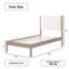 Structure de lit en bois massif Ardin avec tête de lit tapissier crème-677546132-677546139