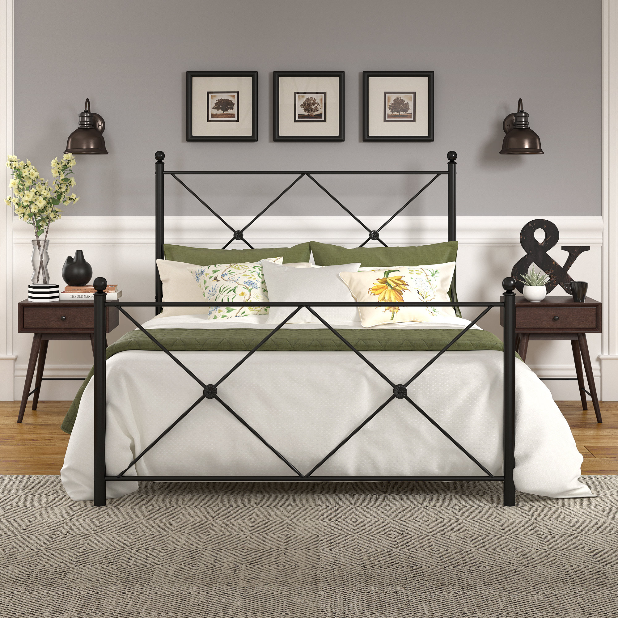 Fernwood Iron 3 Piece Bedroom Set