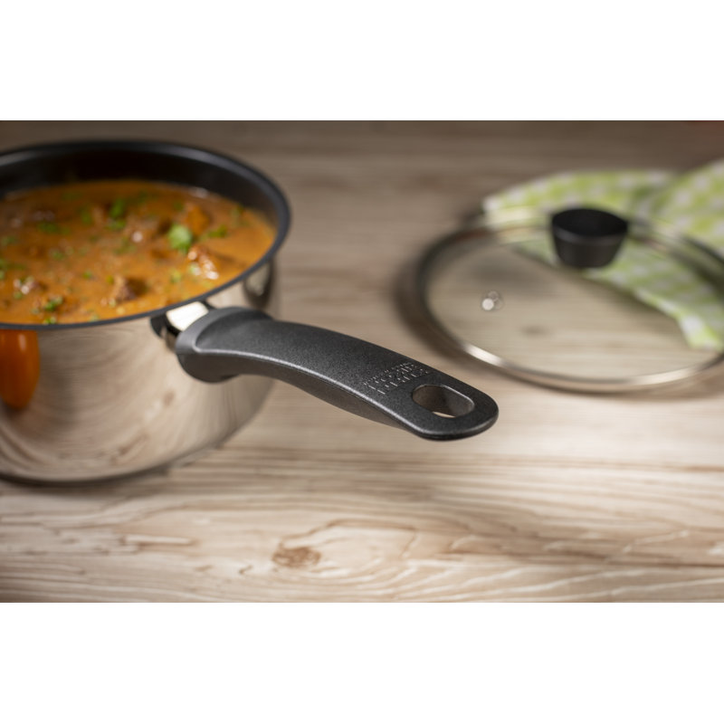 Kuhn Rikon Classic Stainless Steel Non-Stick Induction Safe Saucepan, 16cm / 1.5L