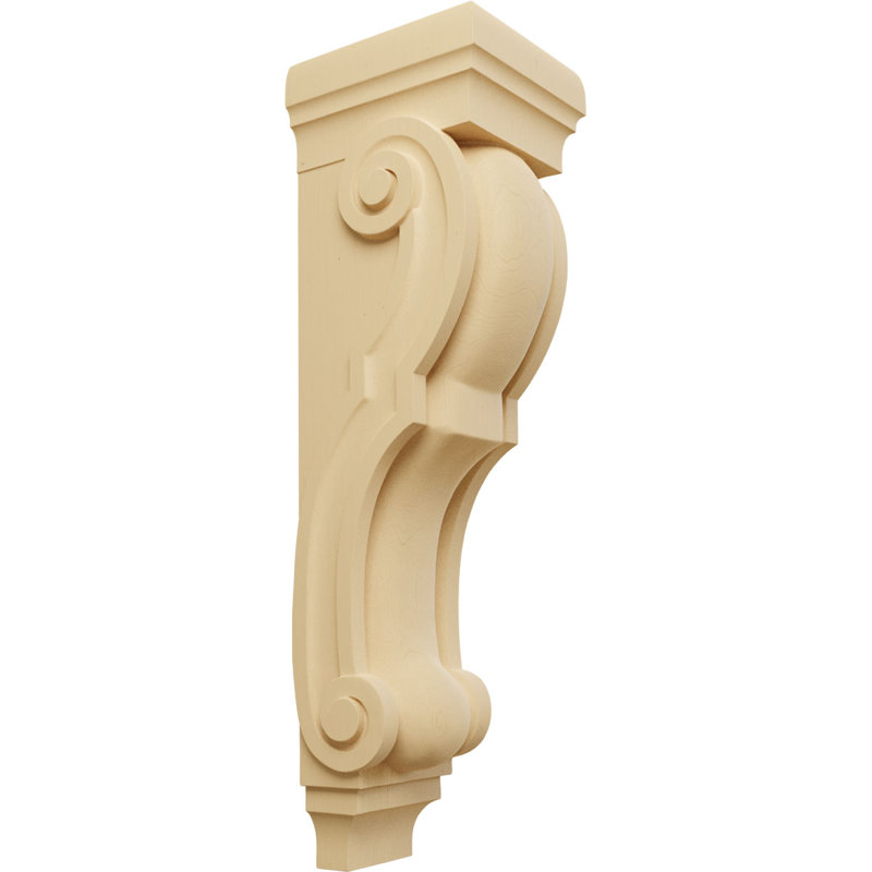 Corbeau en bois d'aulne traditionnel l 9 po x P 10 po x H 34 po (lot de 4), Aulne