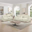 Ensemble de canapé en chenille 2 + 3 places avec volants amovibles pour 2 styles, dossier segmenté et configurations multiples-130139475