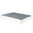 Black Metal Frame Queen Mattress Stand - Textured Fabric Cover 12 Slat Support 700Lbs Capacity Easy Assembly 8.5 Inch Height Structure 8.5" Tall-828070574