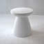 Table de bout décorative de jardin, H 18,1 po, robuste, moderne, robuste, en faux terrazzo, table d'appoint, table d'appoint, plante pour l'intérieur et l'extérieur