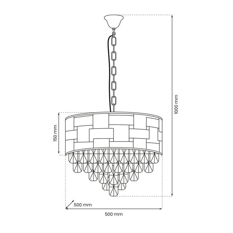 Luxuria 9 - Light Crystal Chandelier