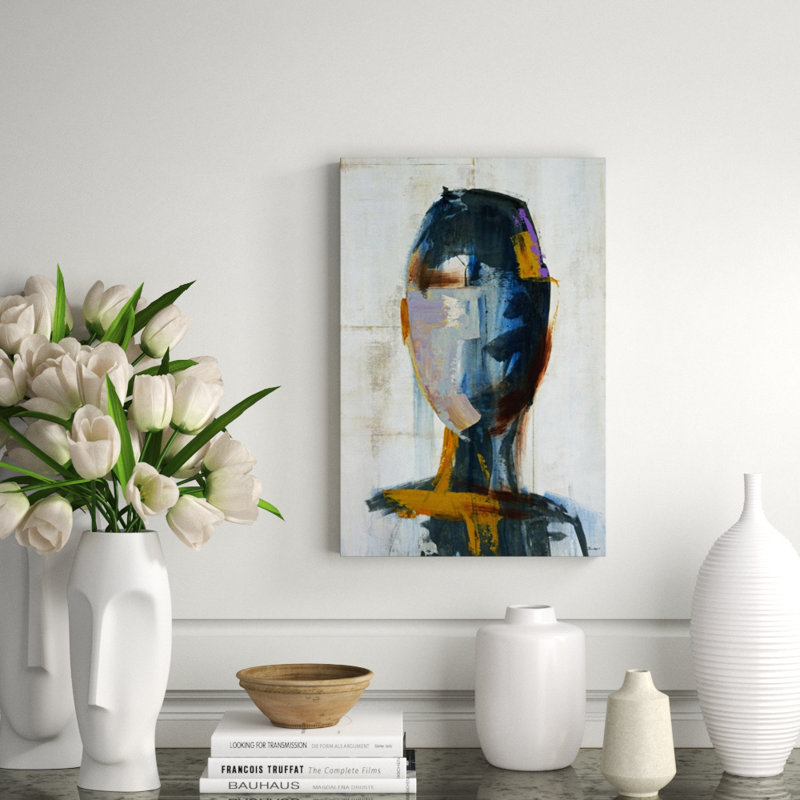 Thought Machine I Painting by Bridges, Brush Gel, 24" H x 16" W x 1.5" D