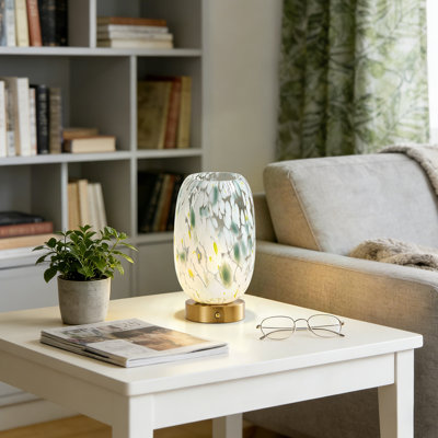 9" Modern Cordless Led Table Lamp Touch Control 3-Level Dimming Type-C Rechargeable for Bedroom Living Room Study Patio