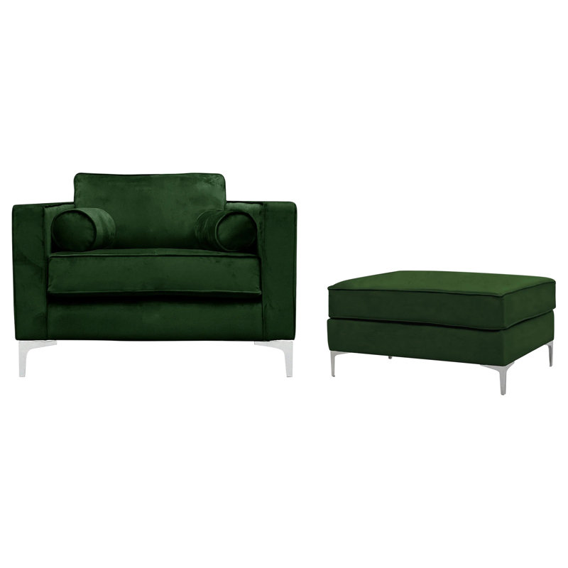 Acil 3 - Piece Velvet Living Room Set