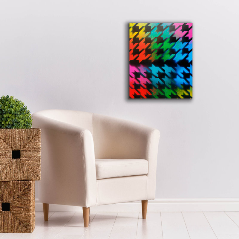 " Houndstooth " Print, 24" H x 20" W x 0.75" D