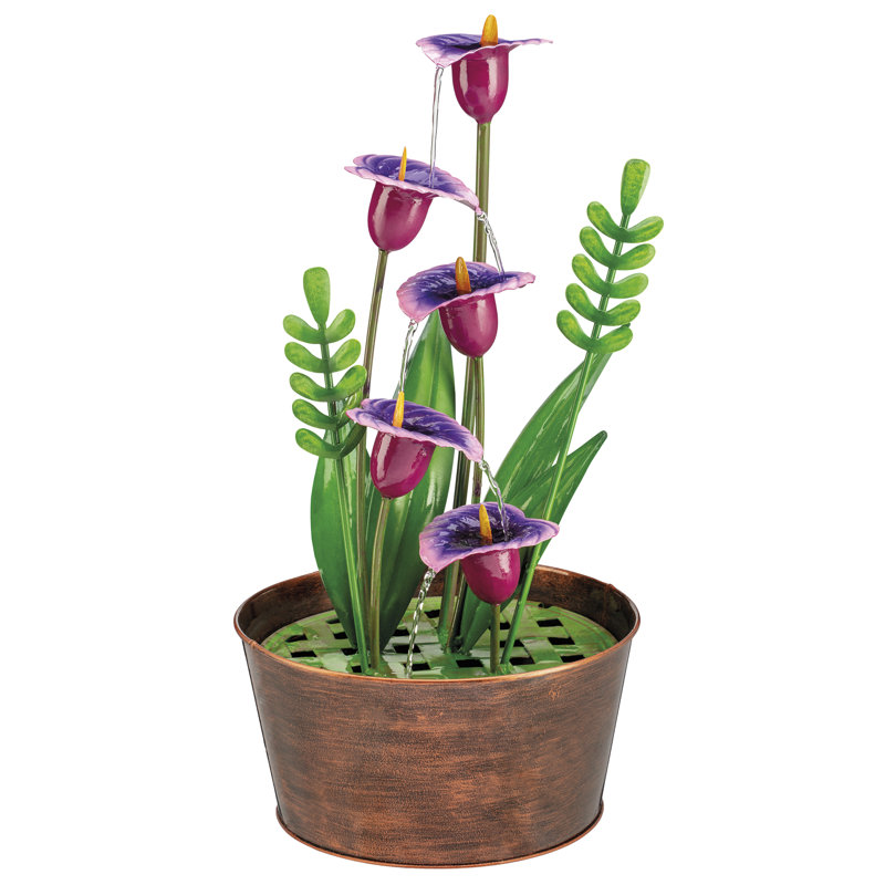Outdoor Metal Weather Resistant Sculptural Fountain