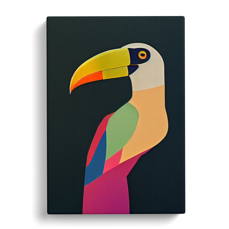Toucan Abstract Vol.5 - Wrapped Canvas, 76cm H x 50cm W x 3cm D
