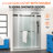 56" - 60" W x 75" H Double Sliding Frameless Shower Door with 5/16"(8mm) Clear Tempered Glass with soft close system-118026043
