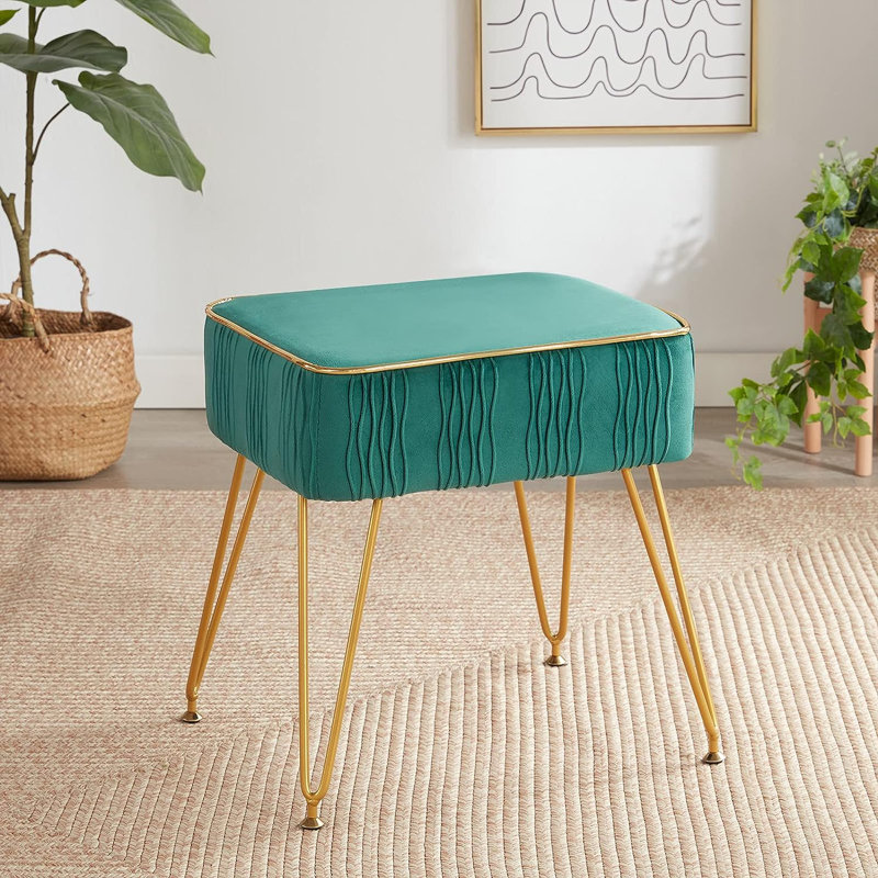 Tabouret d'appoint Nekita Steel, Vert foncé