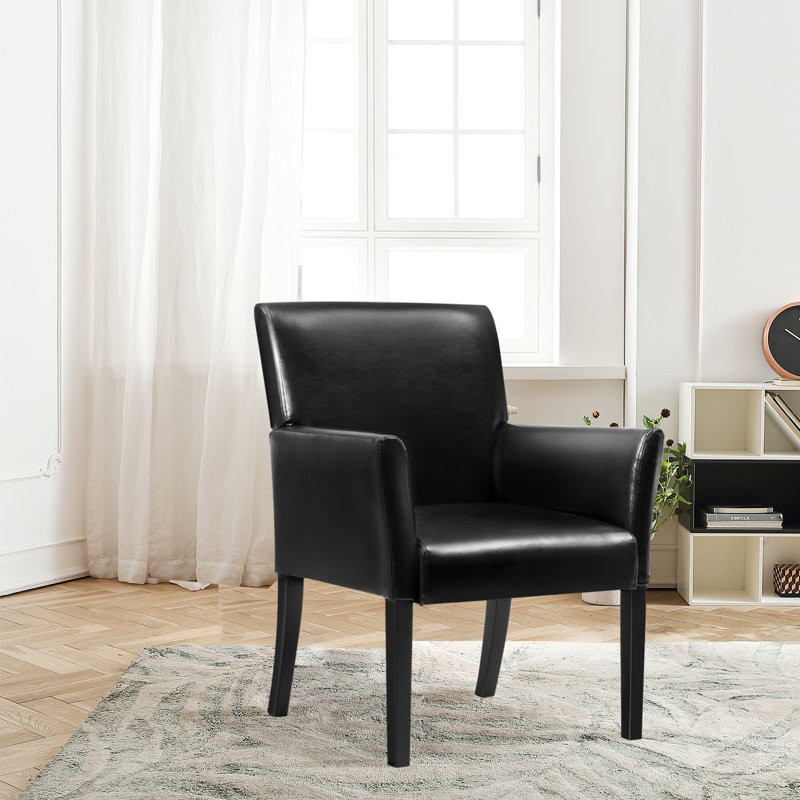 Ameley Faux Leather Armchair