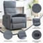 Fauteuil inclinable manuel avec chaise berçante et pivotante en tissu pour le salon-1255555793