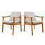 Ensemble de 2 chaises de salle à manger d'extérieur-1505852248