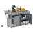 59.3" Kitchen Island with 2 Pull Out Cabinet