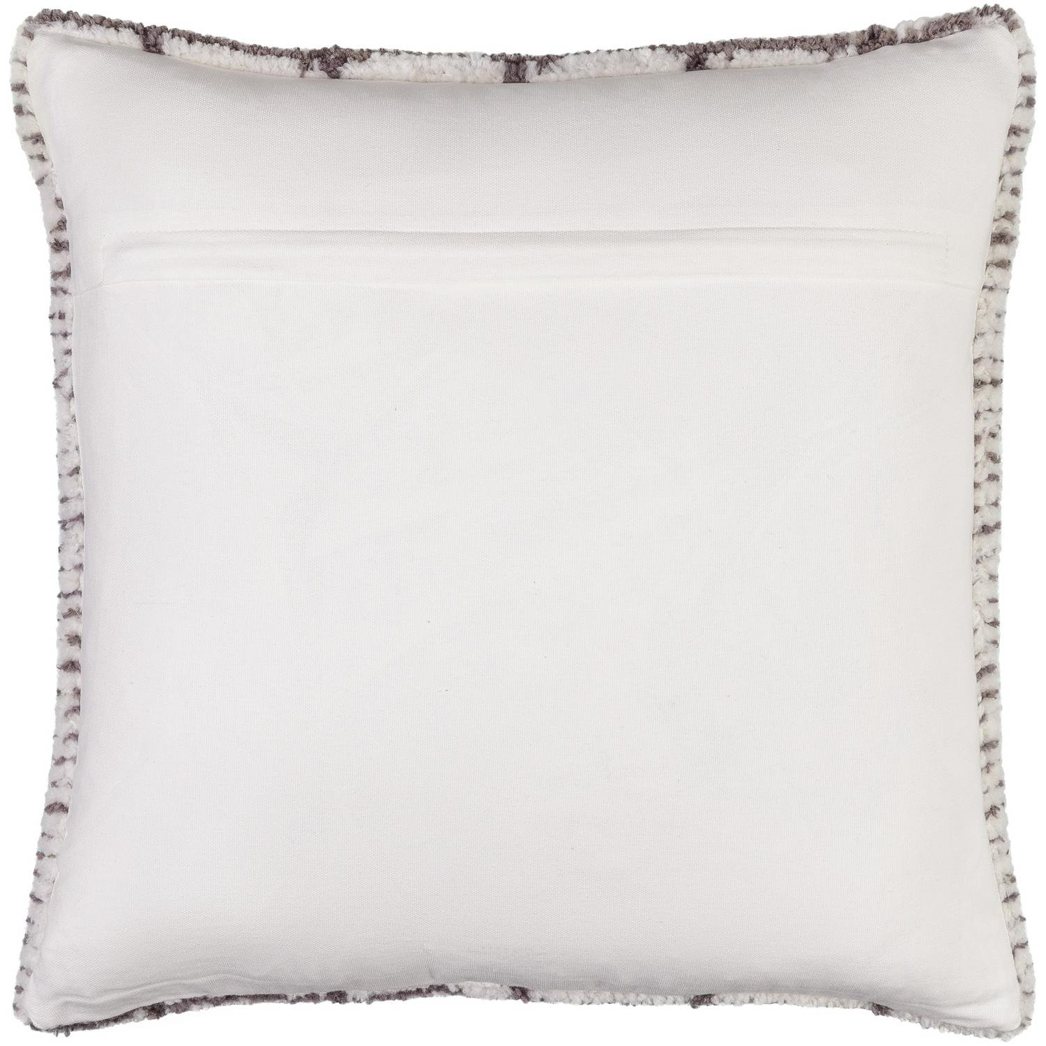 Wanderer Plaid Throw Pillow, Polyester/Polyfill, 22" x 22", Dark Charcoal