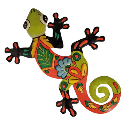 Petit gecko vert peint Jahlin