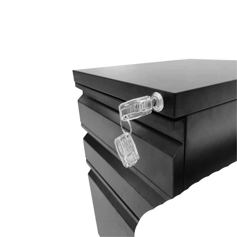 3 Drawer Metal File Cabinet With Lock, White. Fully Assembled For Workspace. Holds Letters/legal/a4 Files. Secure Storage Area. Drawers Come Removable Pencil Tray. Smooth Mobility Via 5 Wheels.