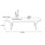 Table basse en bois massif de luxe minimaliste