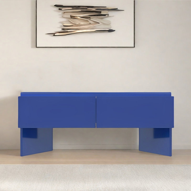 Console Modern Minimalist Art, Bleu, H 30,71 po x l 78,74 po x P 15,75 po