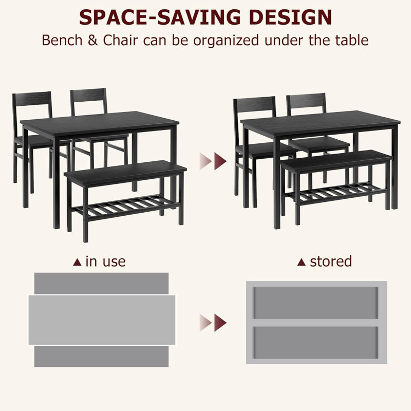 Dining Set, Black, Black, Black, Black