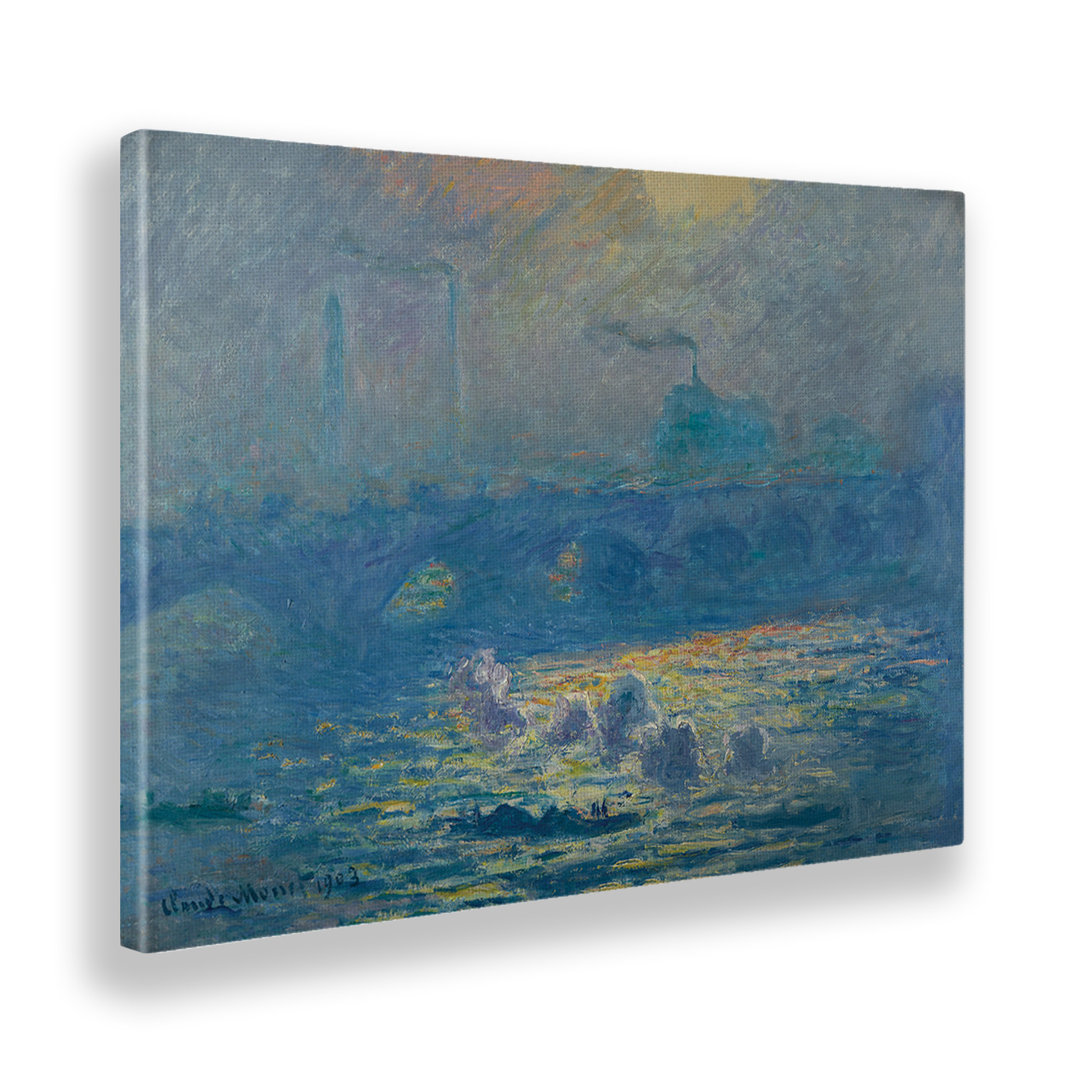 Wandbild Waterloo Bridge von Claude Monet