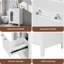 Meuble-lavabo 24 po avec lavabo, meuble-lavabo avec deux tiroirs et porte, tablette réglable, bois massif et panneau de fibres à densité moyenne-108121557
