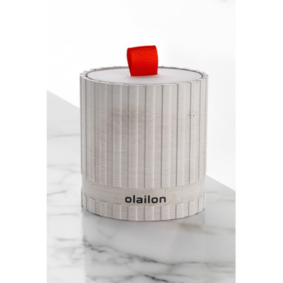 Candly Amber Scented Tumbler Candle with Concrete Holder