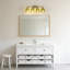 Luminaire de meuble-lavabo en laiton avec abat-jour en verre tulipe vert, applique câblée à 4 lumières pour miroir de salle de bain, chambre à coucher et salon-564799117-564799116