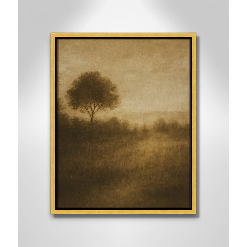 «Quiet Meadow I Print» par Fredrick Ashcroft, Toile avec cadre, L 12,5 po x H 15,5 po, Flotteur doré