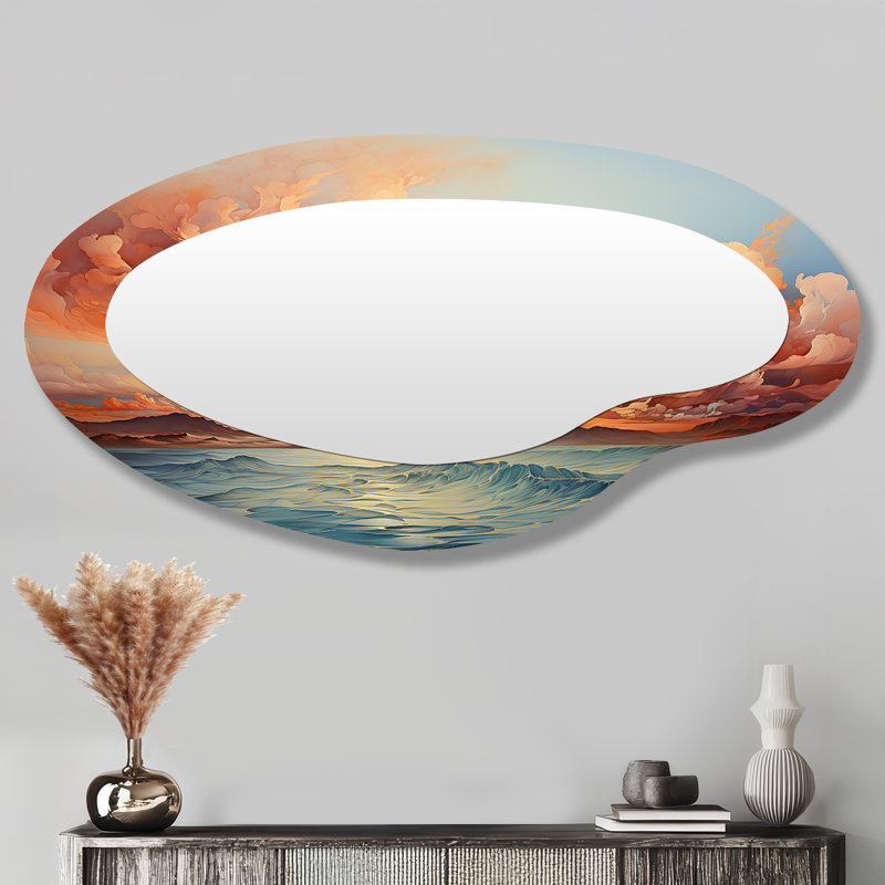 Miroir mural asymétrique nautique