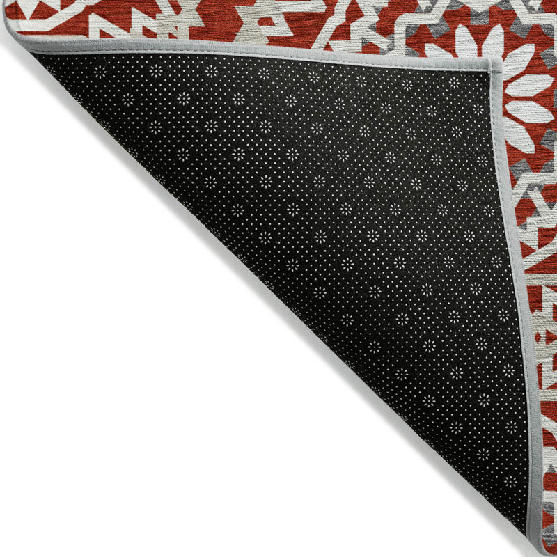 Tapis intérieur / extérieur en polyester tissé à la machine Kawon, Rectangle 8' x 10'