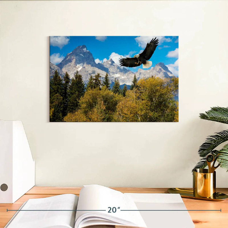 Grand Teton Eagle, 8" H x 12" W