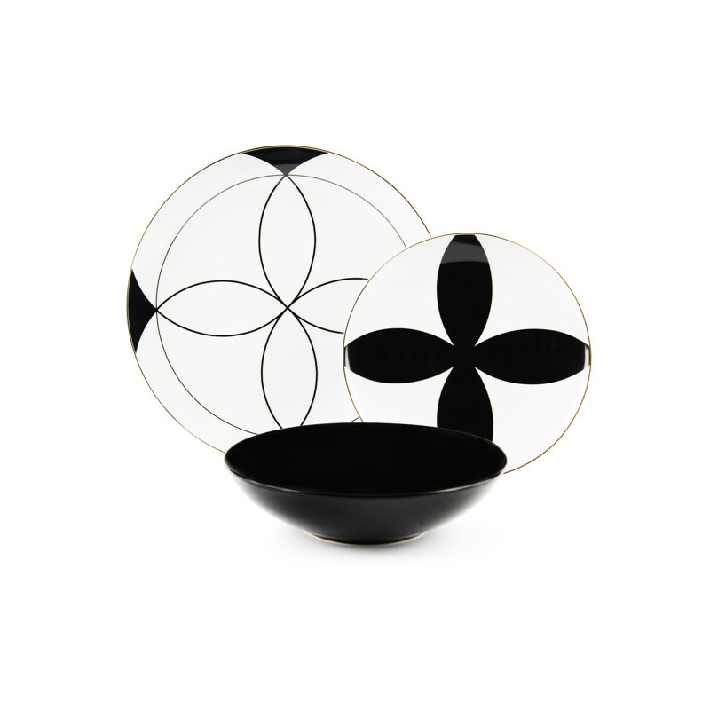 Euclide Piece Dinnerware Set - Service for 6