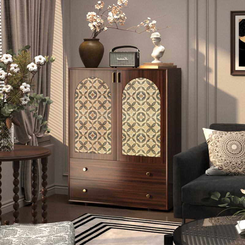 Buffet décoratif moderne en bois massif