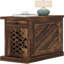 Table de bout étroite avec tiroir et armoire Rustic