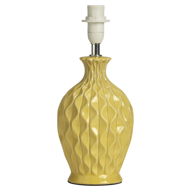 Raycliff Ceramic Lamp Base Lamp, Mustard