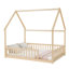 Lits au sol Safe House, structure en bois de pin, chambre d'enfant de style campagnard