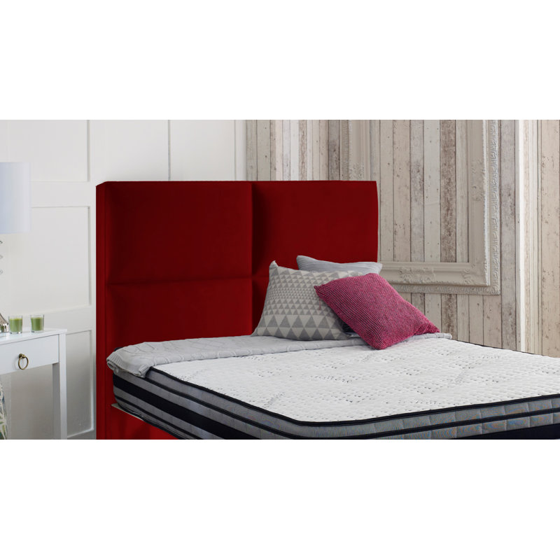 Margret Upholstered Headboard, Red, Small Single (2'6)