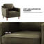 Chaise moderne en similicuir souple de 32 po Barton-1306278296