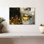 «Gold Glitter Lips Paint Drip» sur toile-729705727